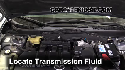 2010 Mazda 6 S 3.7L V6 Líquido de transmisión Controlar nivel de líquido
